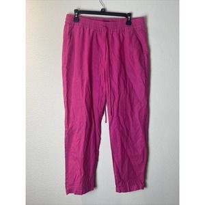 j.crew , pink linen blend pants, size 10